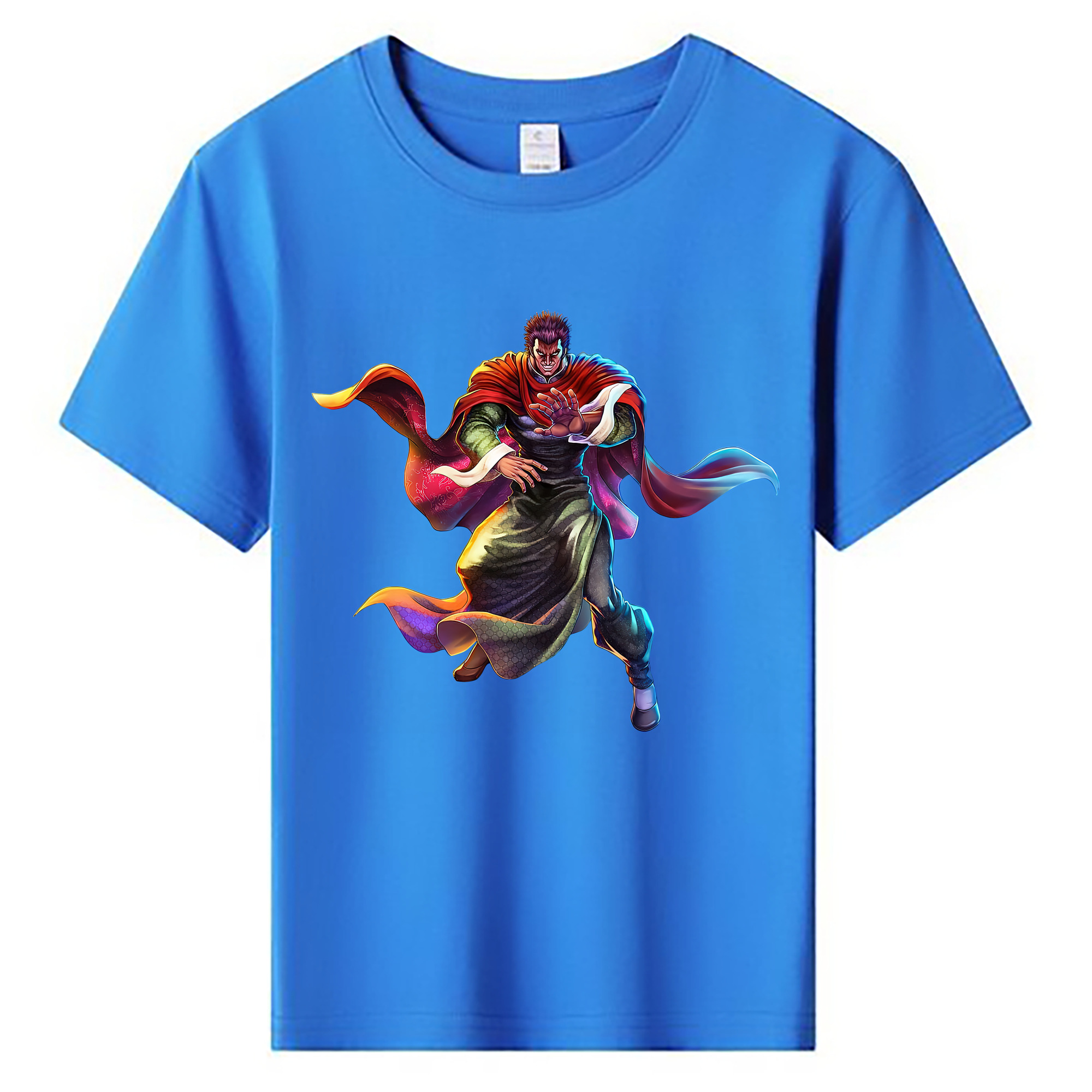 （画像用） 北斗の拳 Fist of the North Star 綿100％キッズTシャツ（フロントプリント）